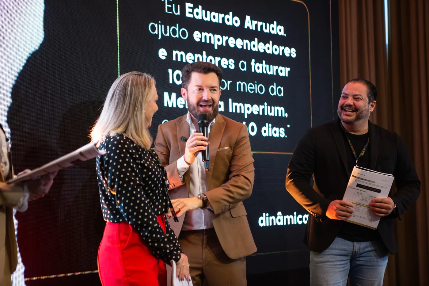 Dinâmica no palco da Imersão Imperium